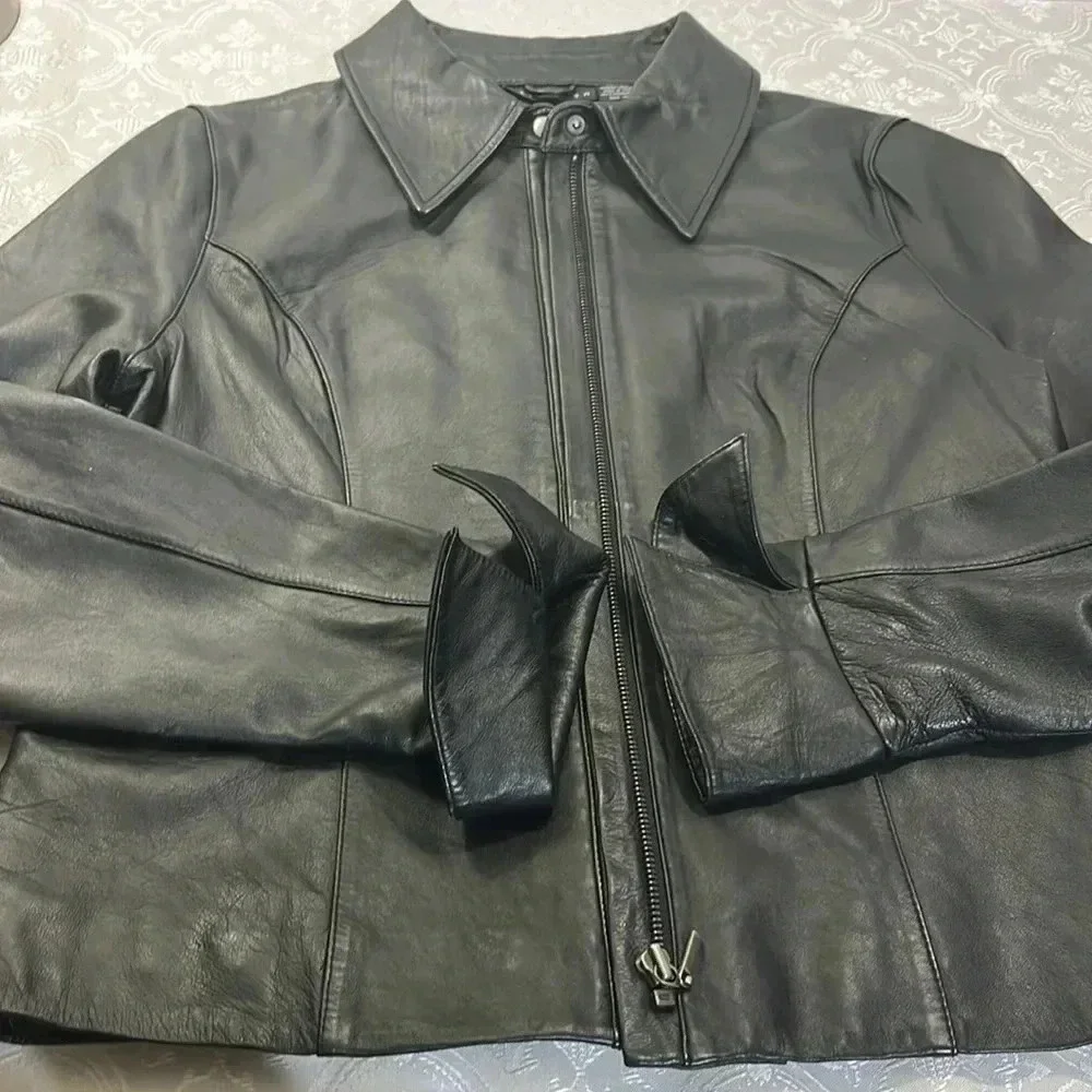 Attention leather jacket L - Picture 8 of 16